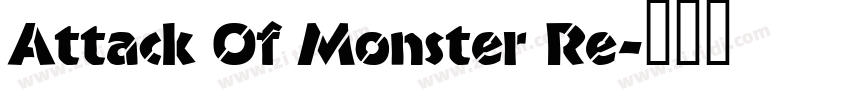 Attack Of Monster Re字体转换